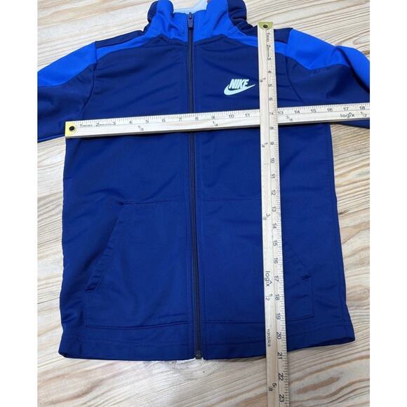 Nike Medium Sportswear Big Kids Two Toned Blue Tracksuit Jacket - Picture 3 of 5